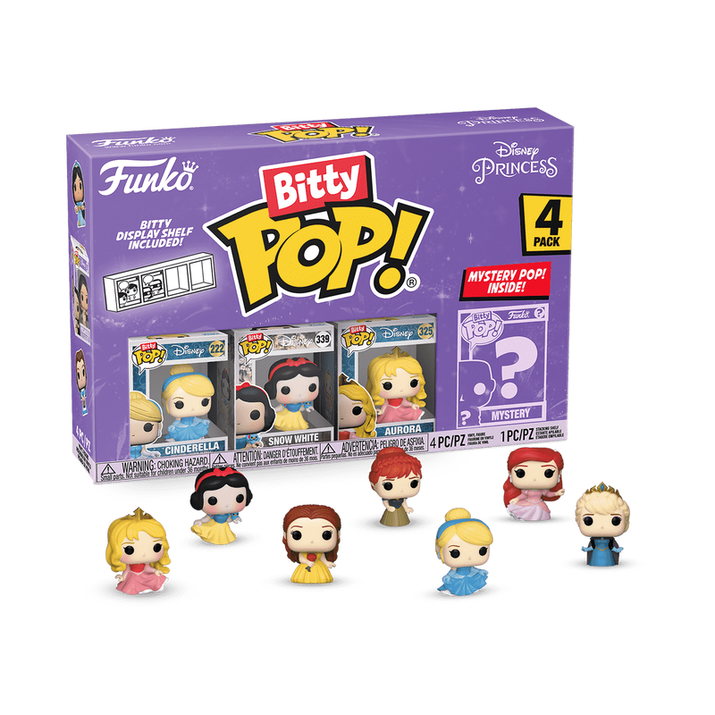 Funko Disney Princess 4-Pack Bitty Series 3 Pop! Vinyl Figures