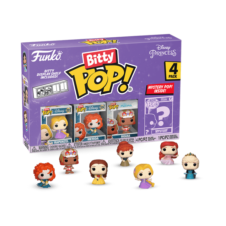 Funko Disney Princess 4-Pack Bitty Series 4 Pop! Vinyl Figures