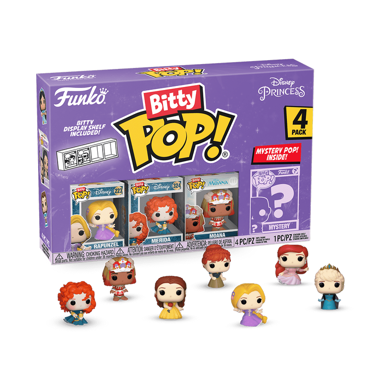 Funko Disney Princess 4-Pack Bitty Series 4 Pop! Vinyl Figures