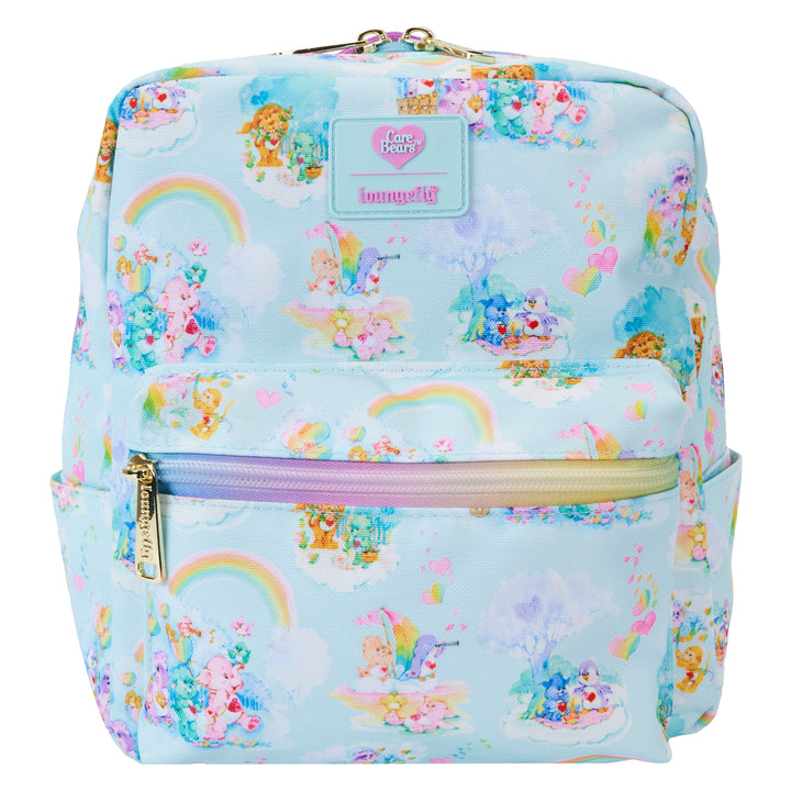 Loungefly Carebears Cousins AOP Nylon Small Square Mini Backpack