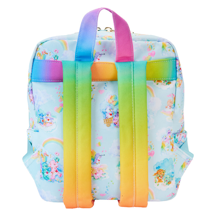 Loungefly Carebears Cousins AOP Nylon Small Square Mini Backpack