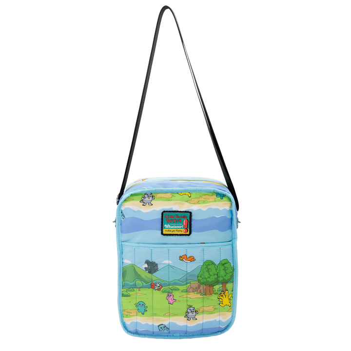 Whatever! Makes You Happy Chibi Godzilla Raids Again Reversible/Convertible Crossbody Bag