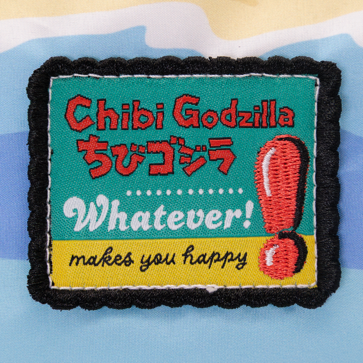 Whatever! Makes You Happy Chibi Godzilla Raids Again Reversible/Convertible Crossbody Bag