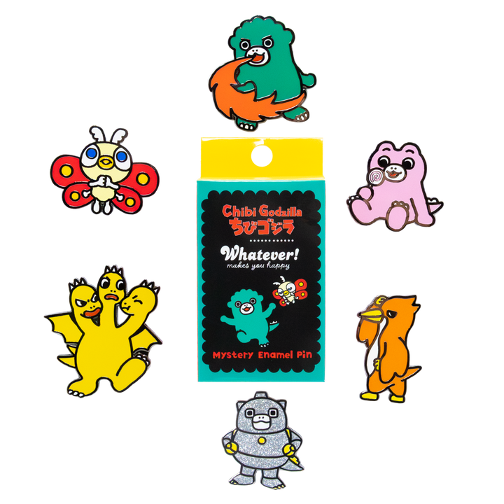 Whatever! Makes You Happy Chibi Godzilla Raids Again Mystery Box Enamel Pin