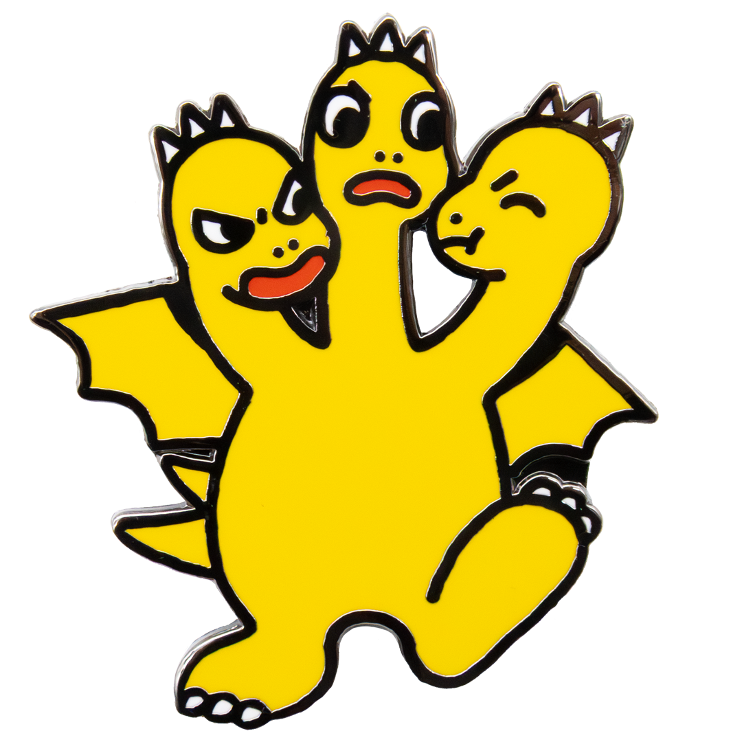 Whatever! Makes You Happy Chibi Godzilla Raids Again Mystery Box Enamel Pin