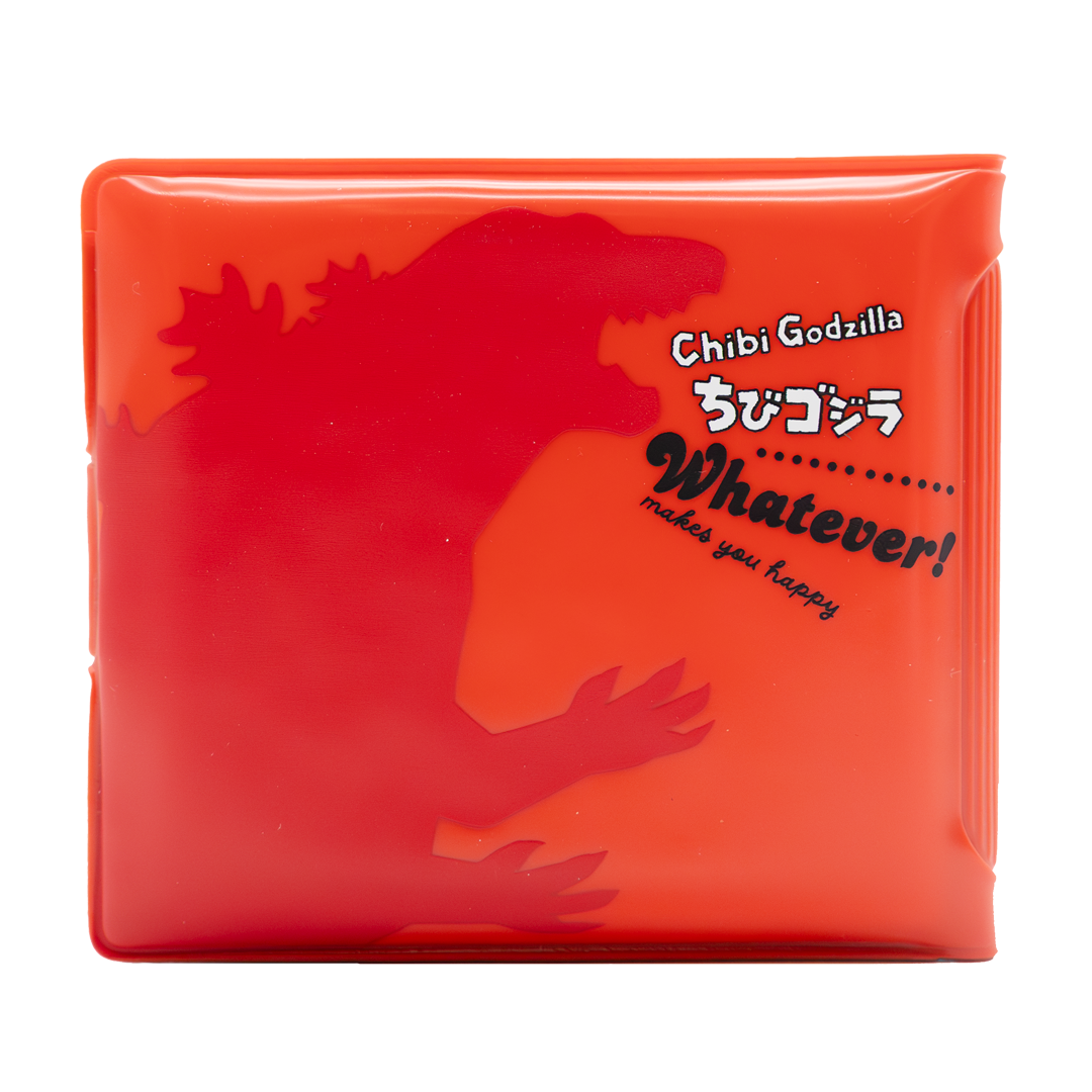 Whatever! Makes You Happy Chibi Godzilla Raids Again Father & Son Padded Vinyl Snap Wallet