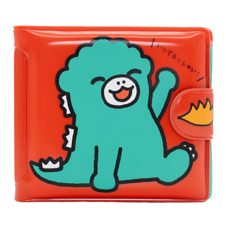 Whatever! Makes You Happy Chibi Godzilla Raids Again Father & Son Padded Vinyl Snap Wallet