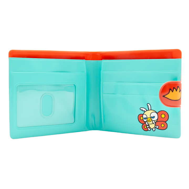 Whatever! Makes You Happy Chibi Godzilla Raids Again Father & Son Padded Vinyl Snap Wallet