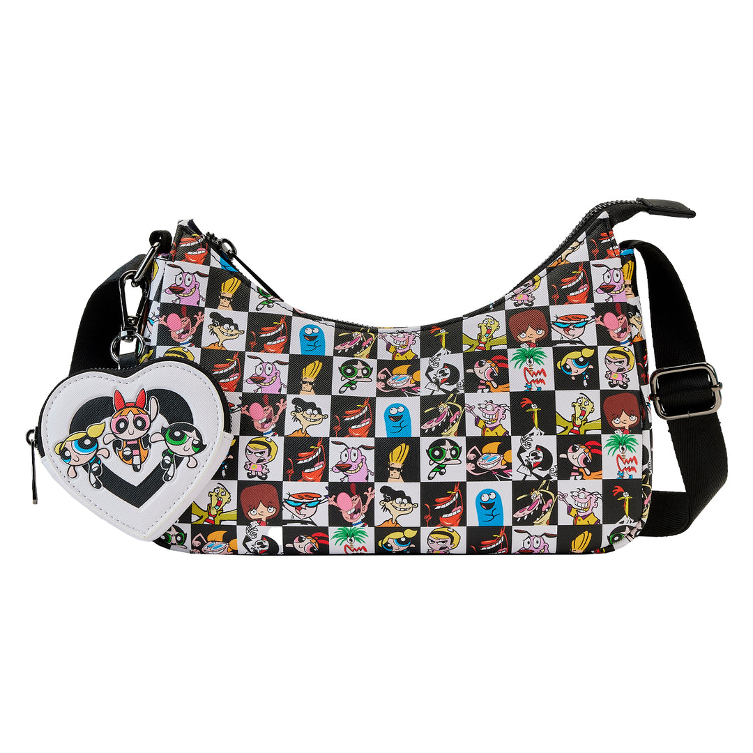 Cartoon Network Retro Collage Crossbody W/Coin Pouch