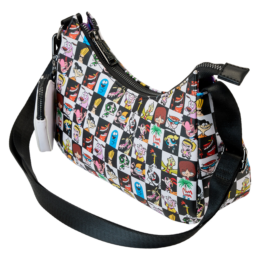 Cartoon Network Retro Collage Crossbody W/Coin Pouch