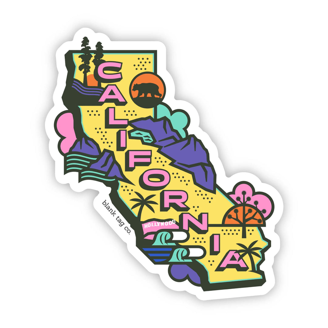 The California State Waterproof Sticker