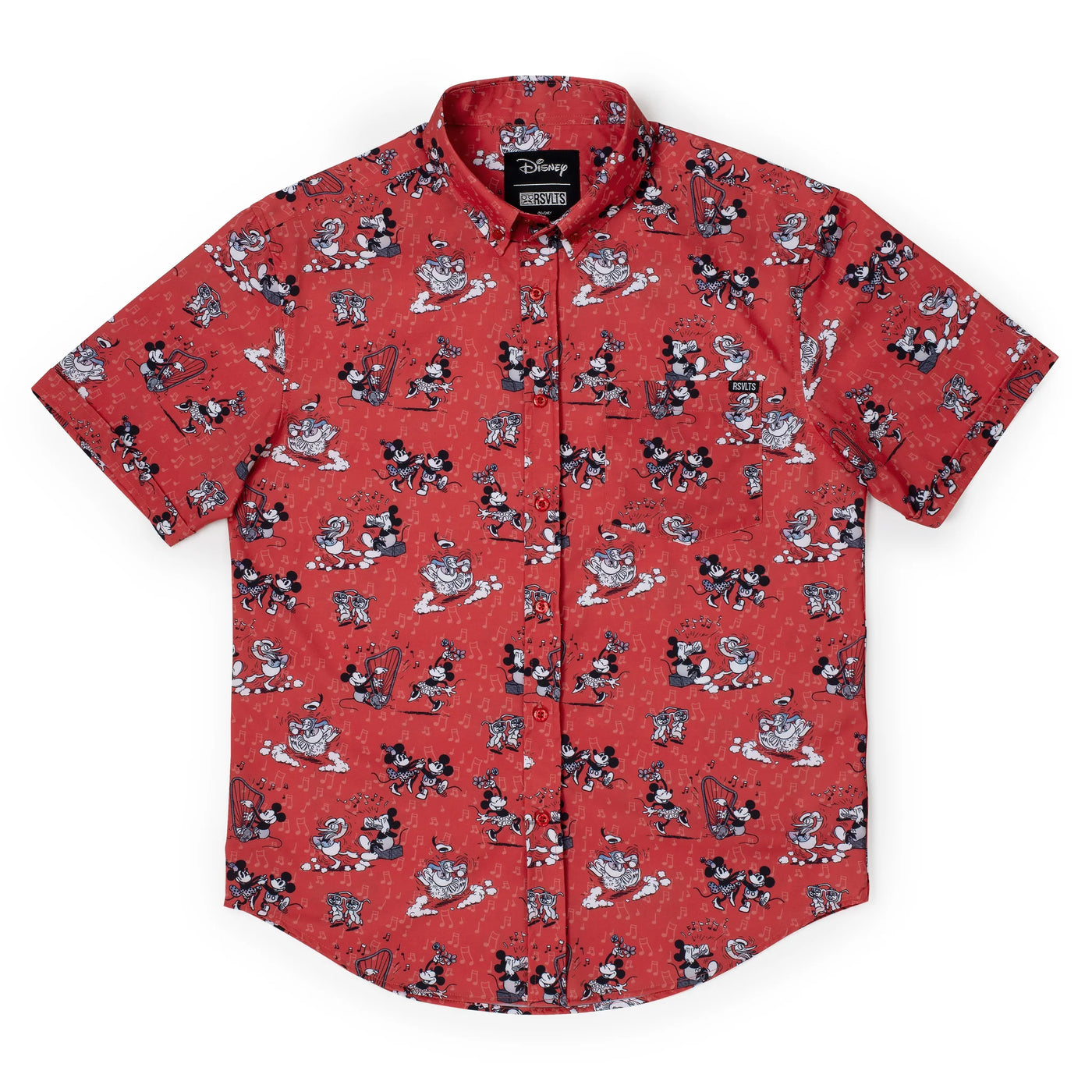 Disney 100 "Dancing Toons" Red Exclusive - KUNUFLEX Short Sleeve Shirt