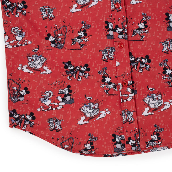 Disney 100 "Dancing Toons" Red Exclusive - KUNUFLEX Short Sleeve Shirt