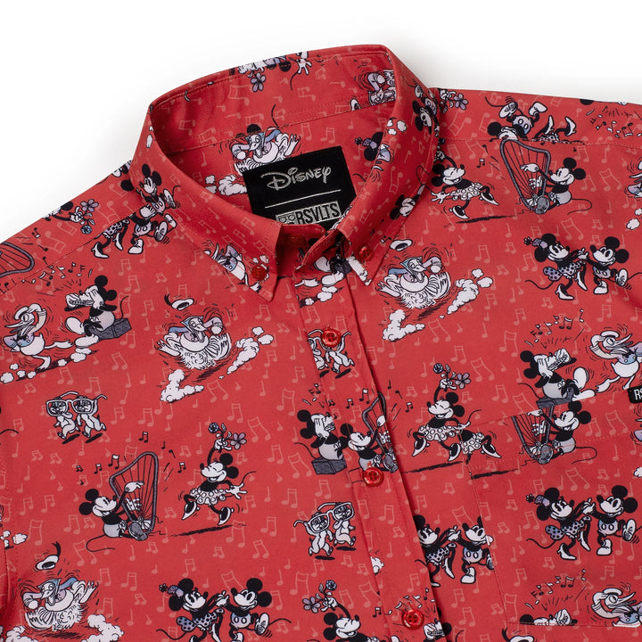 Disney 100 "Dancing Toons" Red Exclusive - KUNUFLEX Short Sleeve Shirt