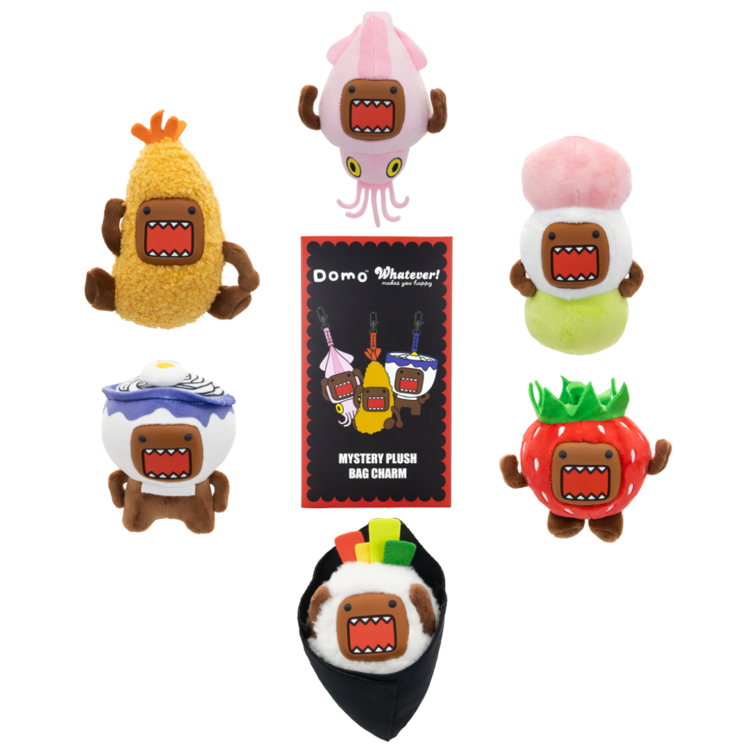 Whatever! Makes You Happy Domo Mystery Box Silicone Face Plush Bag Charm