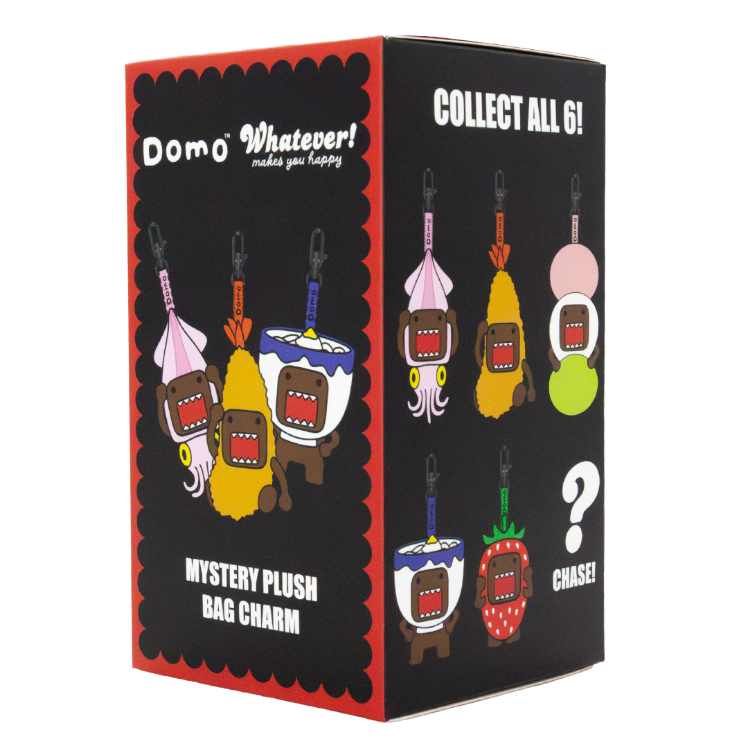 Whatever! Makes You Happy Domo Mystery Box Silicone Face Plush Bag Charm