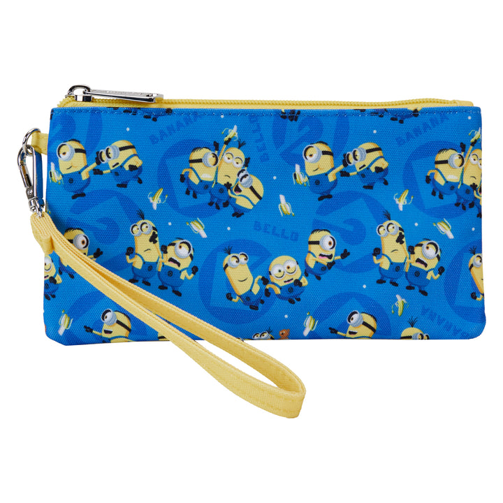 Loungefly Despicable Me Minions AOP Canvas Wristlet