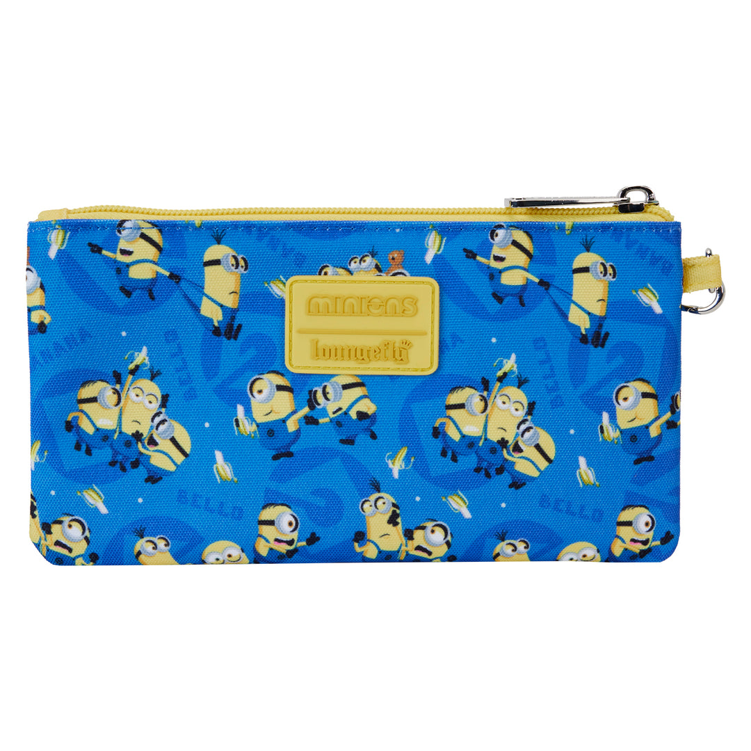 Loungefly Despicable Me Minions AOP Canvas Wristlet