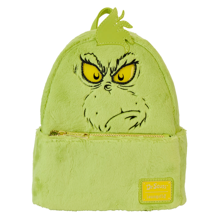 Loungefly Dr. Seuss Plush Grinch Light Up Cosplay Mini Backpack