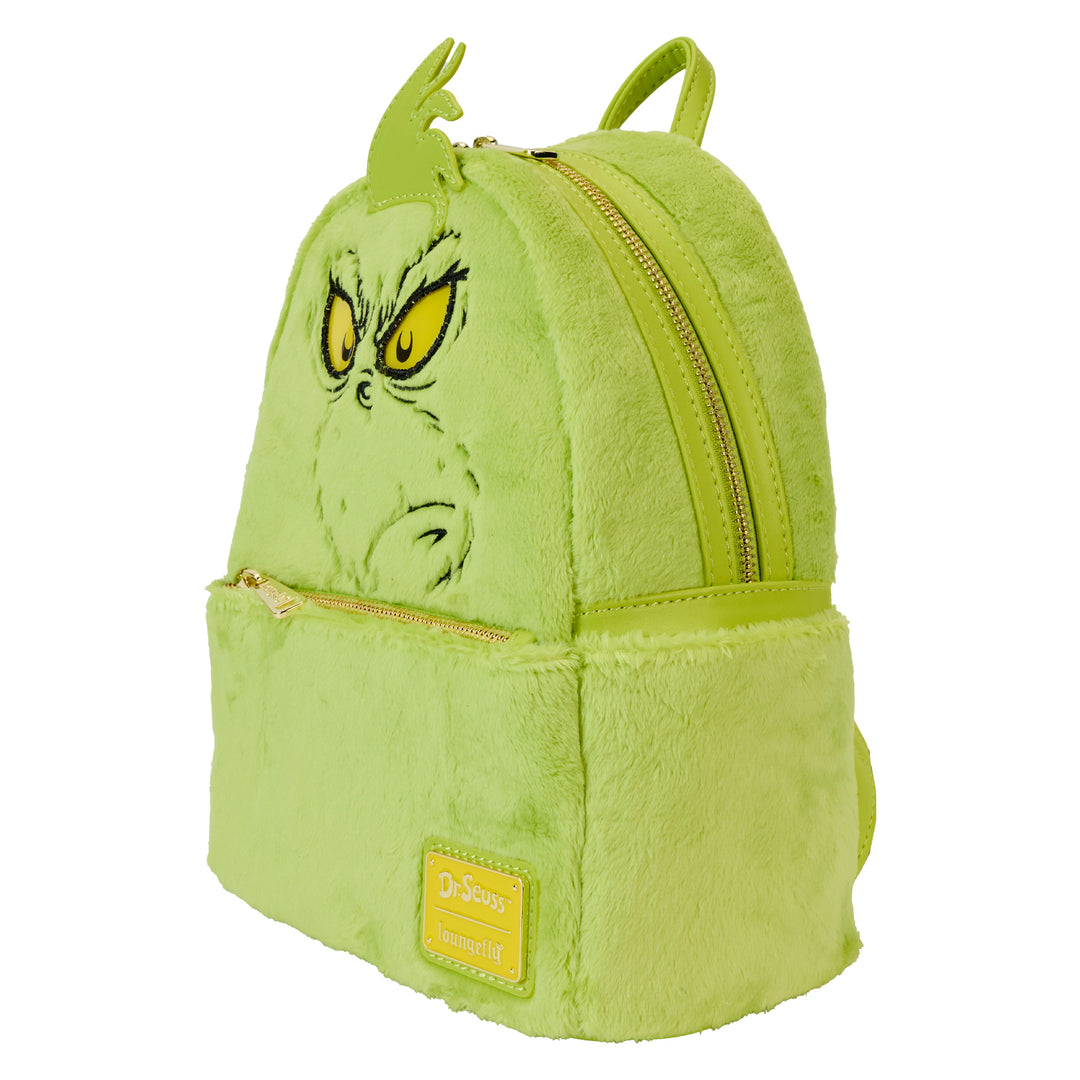 Loungefly Dr. Seuss Plush Grinch Light Up Cosplay Mini Backpack