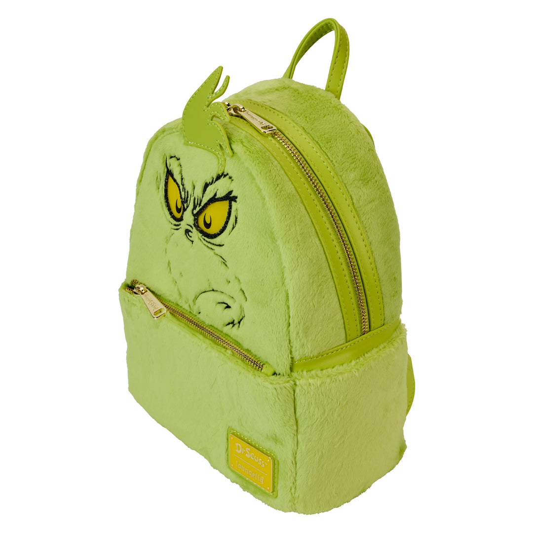 Loungefly Dr. Seuss Plush Grinch Light Up Cosplay Mini Backpack