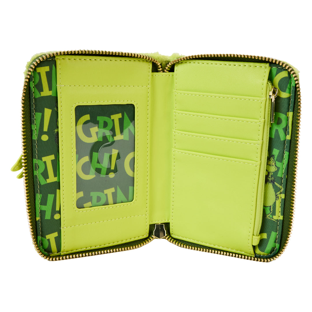 Loungefly Dr. Seuss Plush Grinch Glow in the Dark Cosplay Wallet