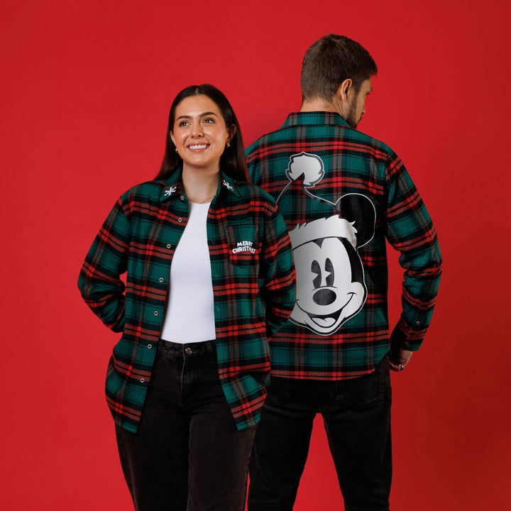 Cakeworthy Disney Santa Mickey Flannel Shirt