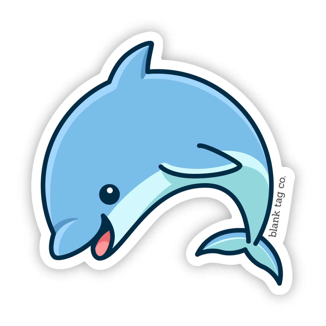 The Blue Dolphin Waterproof Sticker