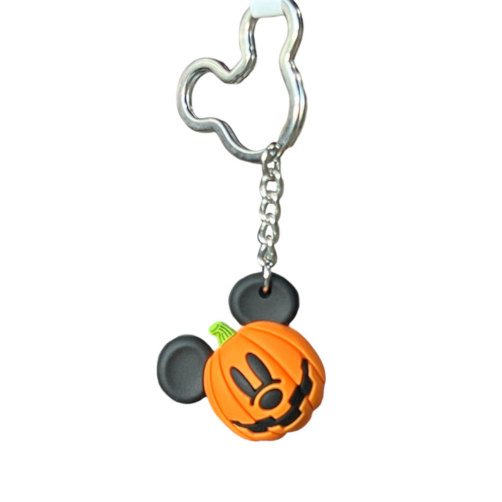 Disney Halloween Mickey Pumpkin Icon Ball Keychain