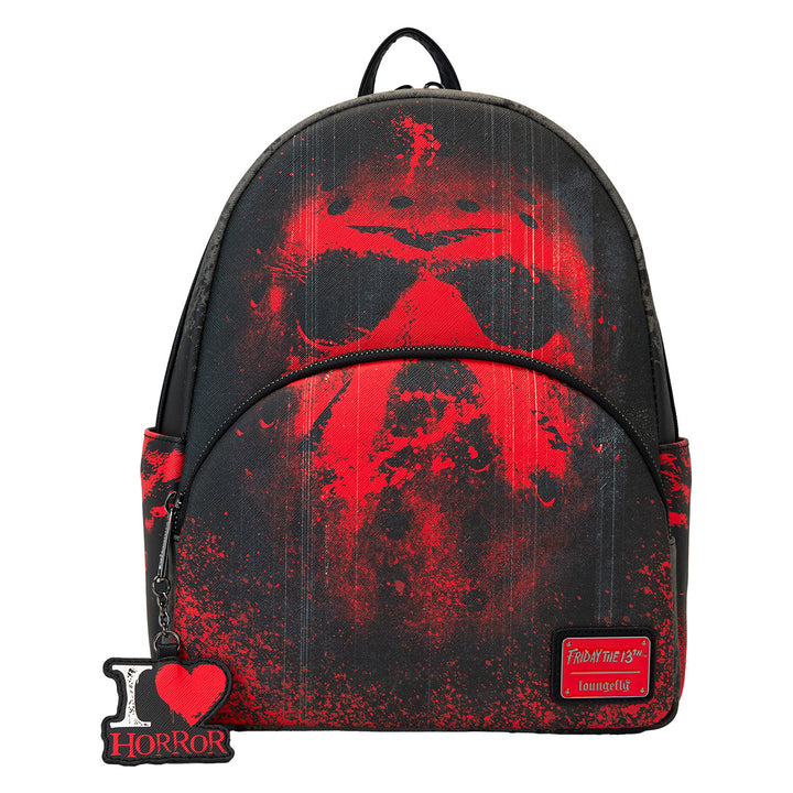 Loungefly Warners Bros Friday the 13th I Heart Horror Mini Backpack