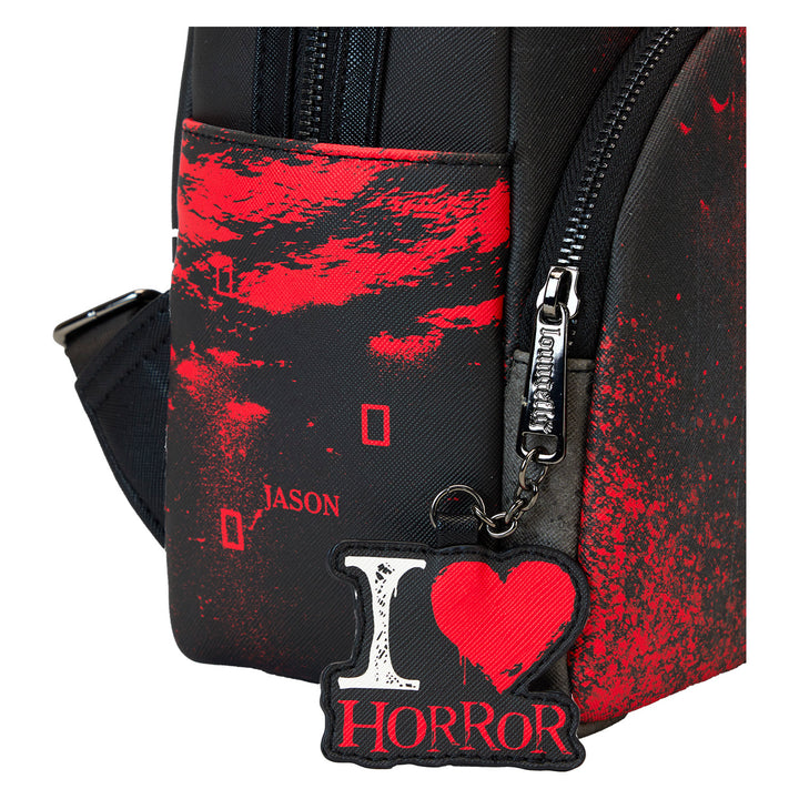 Loungefly Warners Bros Friday the 13th I Heart Horror Mini Backpack