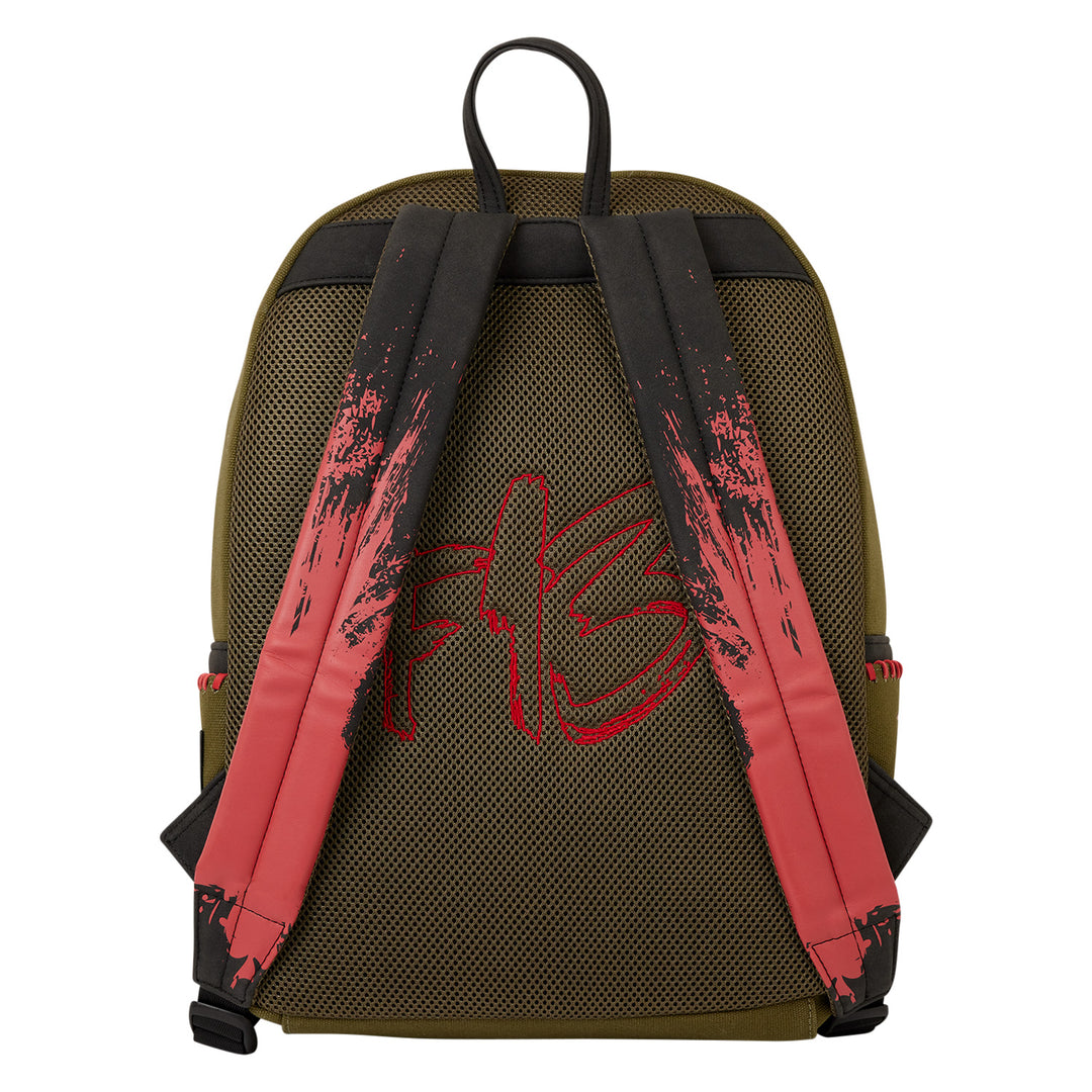 Loungefly Friday the 13th Camp Crystal Lake Canvas Glow in the Dark Full-Size Backpack