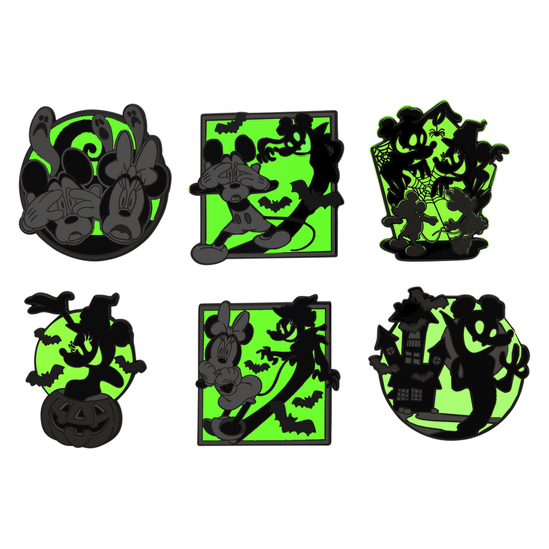 Loungefly Disney Mickey & Minnie Mouse Ghost Mystery Box Pin