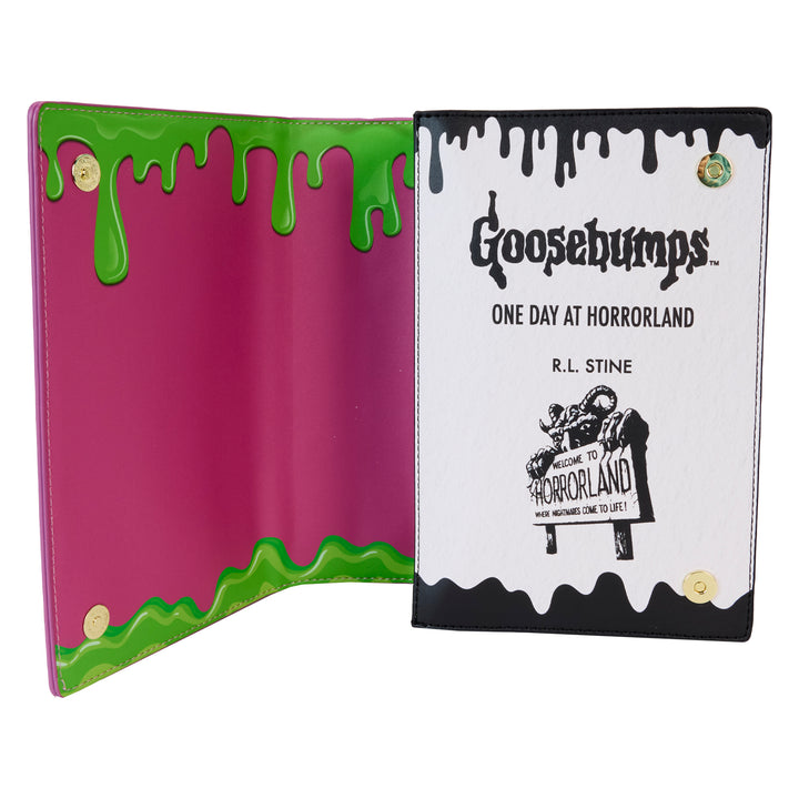 Loungefly Goosebumps One Day At Horrorland Book Crossbody Bag