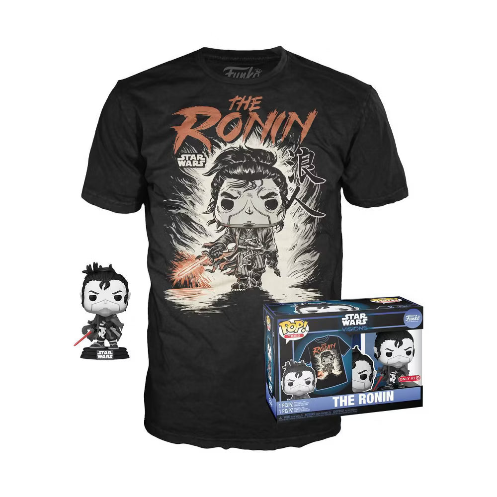 Funko Star Wars Visions The Ronin Exclusive Pop! Vinyl Figure w/T-Shirt Bundle Size L