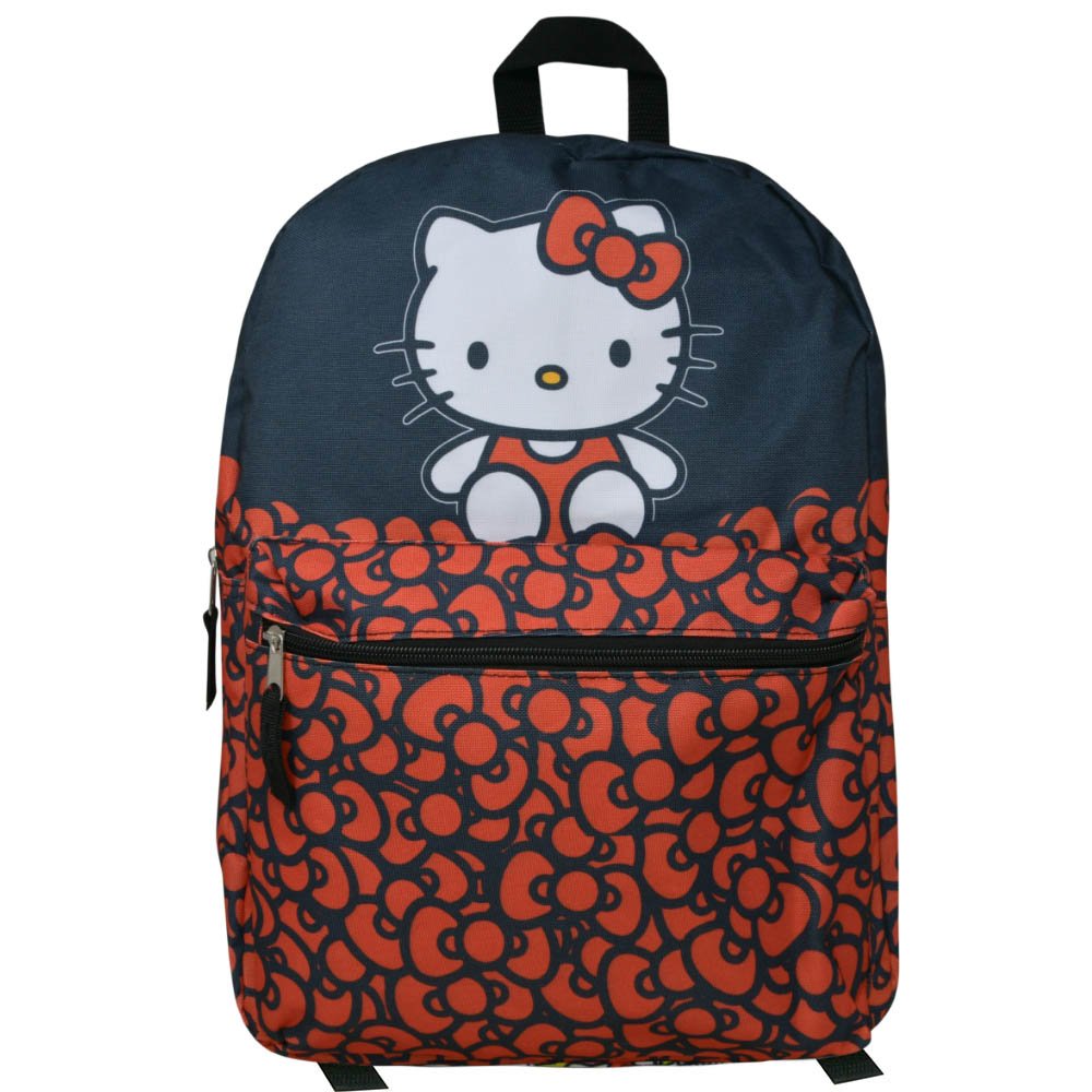 Sanrio Hello Kitty Red Bows AOP 16" Backpack
