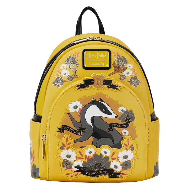 Loungefly WB Harry Potter Hufflepuff House Tattoo Mini Backpack