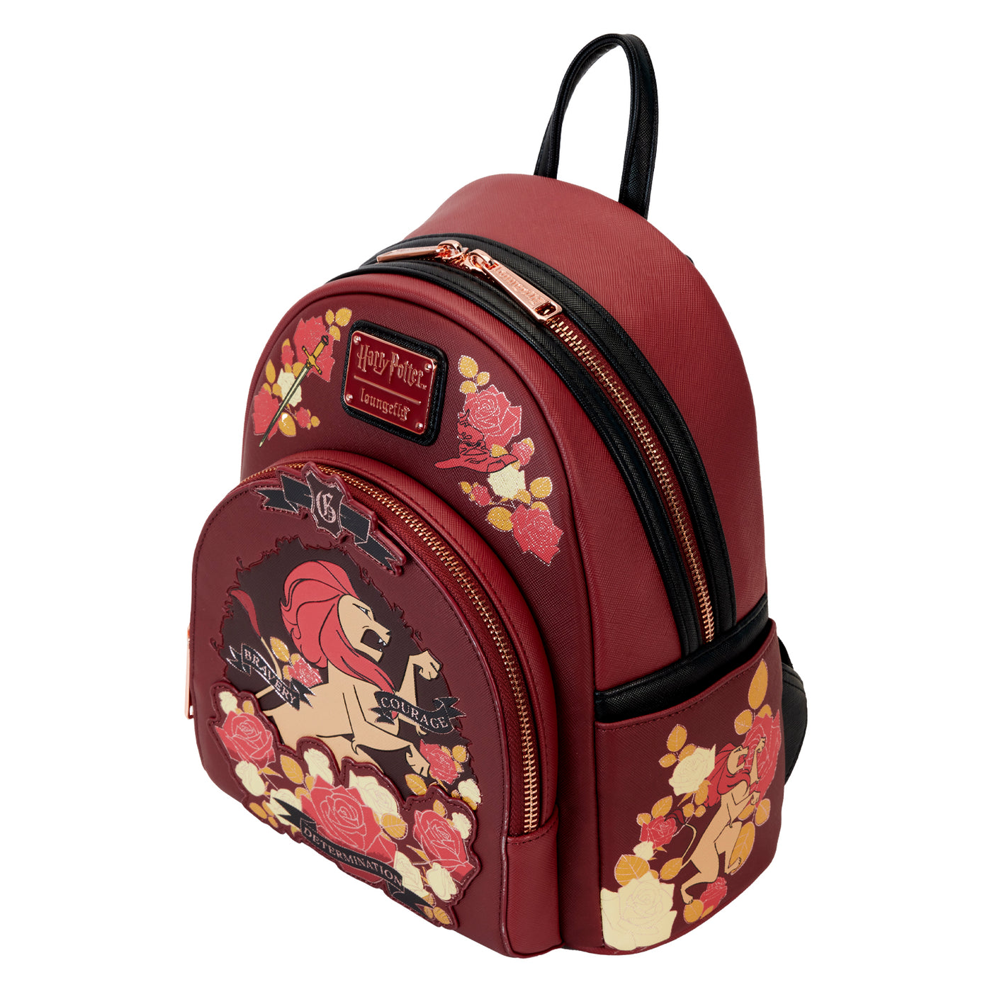 Loungefly WB Harry Potter Gryffindor House Tattoo Mini Backpack