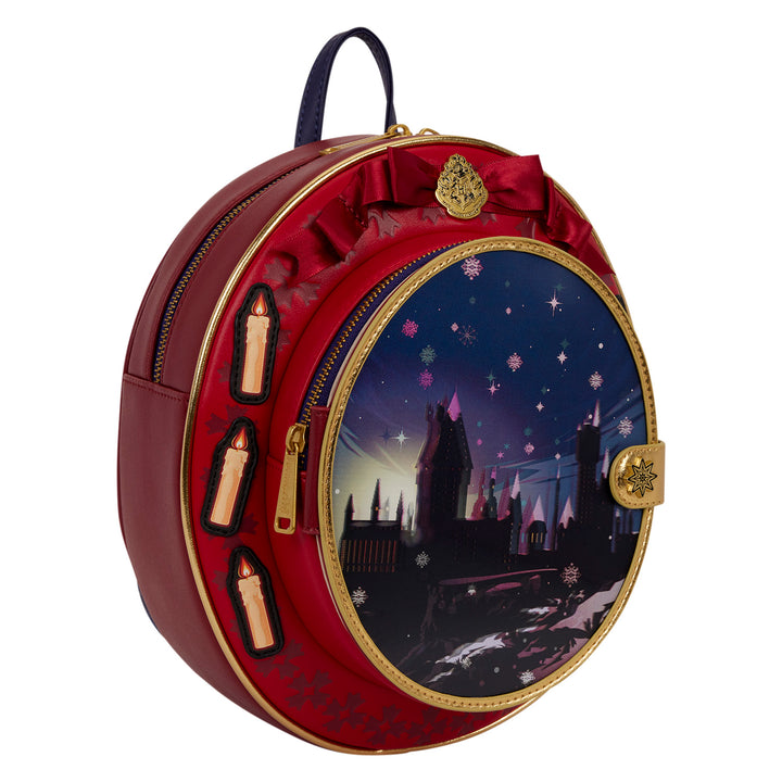 Loungefly WB Harry Potter Hogwarts Christmas Cameo Mini Backpack