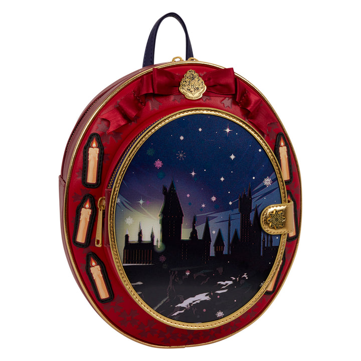 Loungefly WB Harry Potter Hogwarts Christmas Cameo Mini Backpack