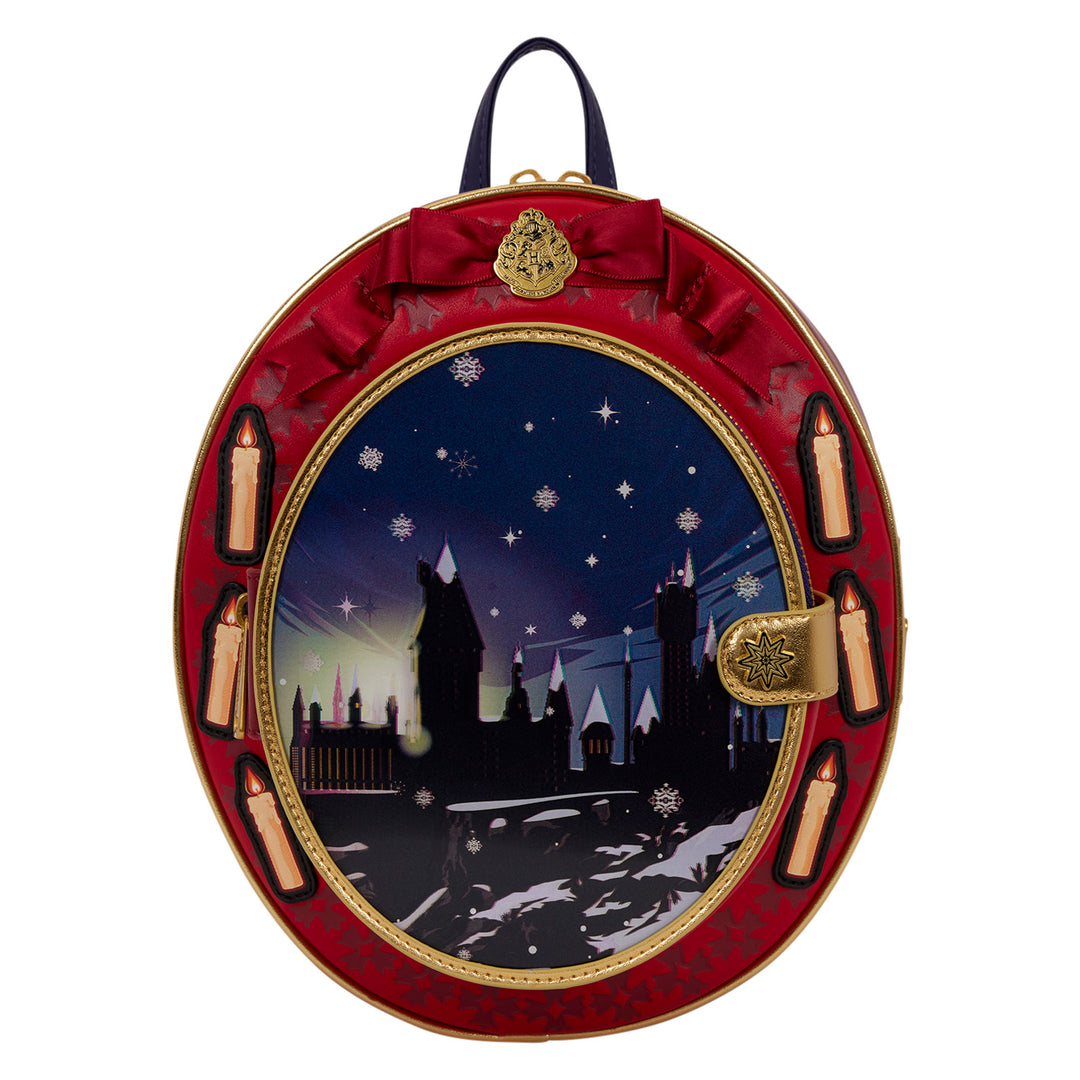 Loungefly WB Harry Potter Hogwarts Christmas Cameo Mini Backpack