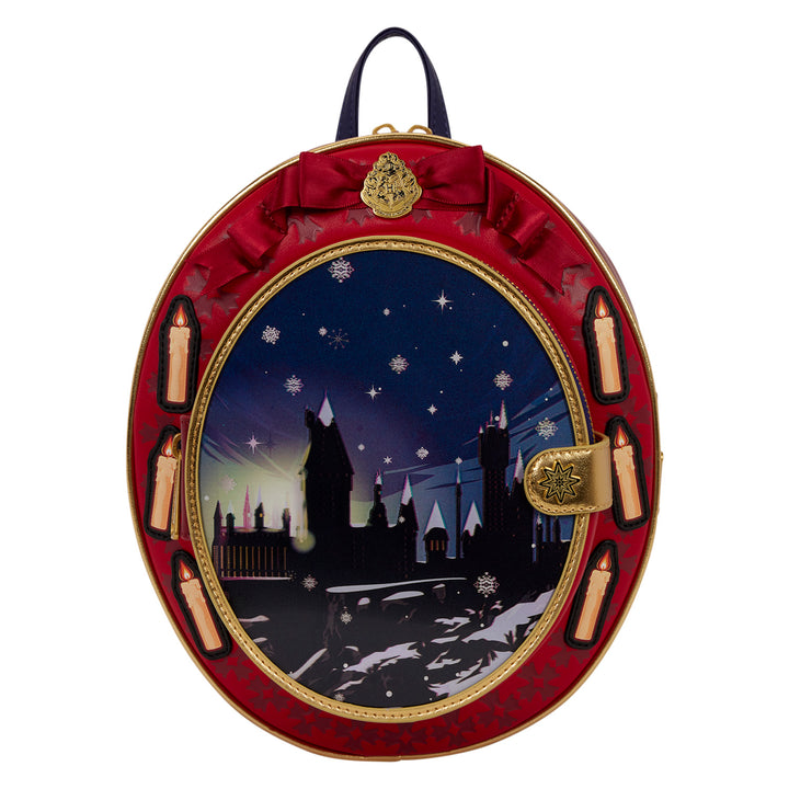 Loungefly WB Harry Potter Hogwarts Christmas Cameo Mini Backpack