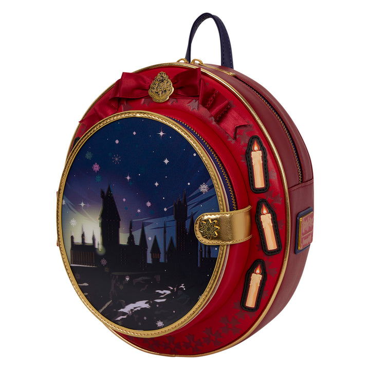 Loungefly WB Harry Potter Hogwarts Christmas Cameo Mini Backpack