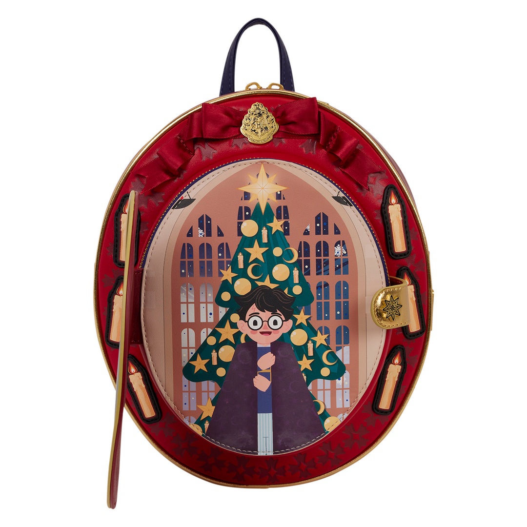 Loungefly WB Harry Potter Hogwarts Christmas Cameo Mini Backpack
