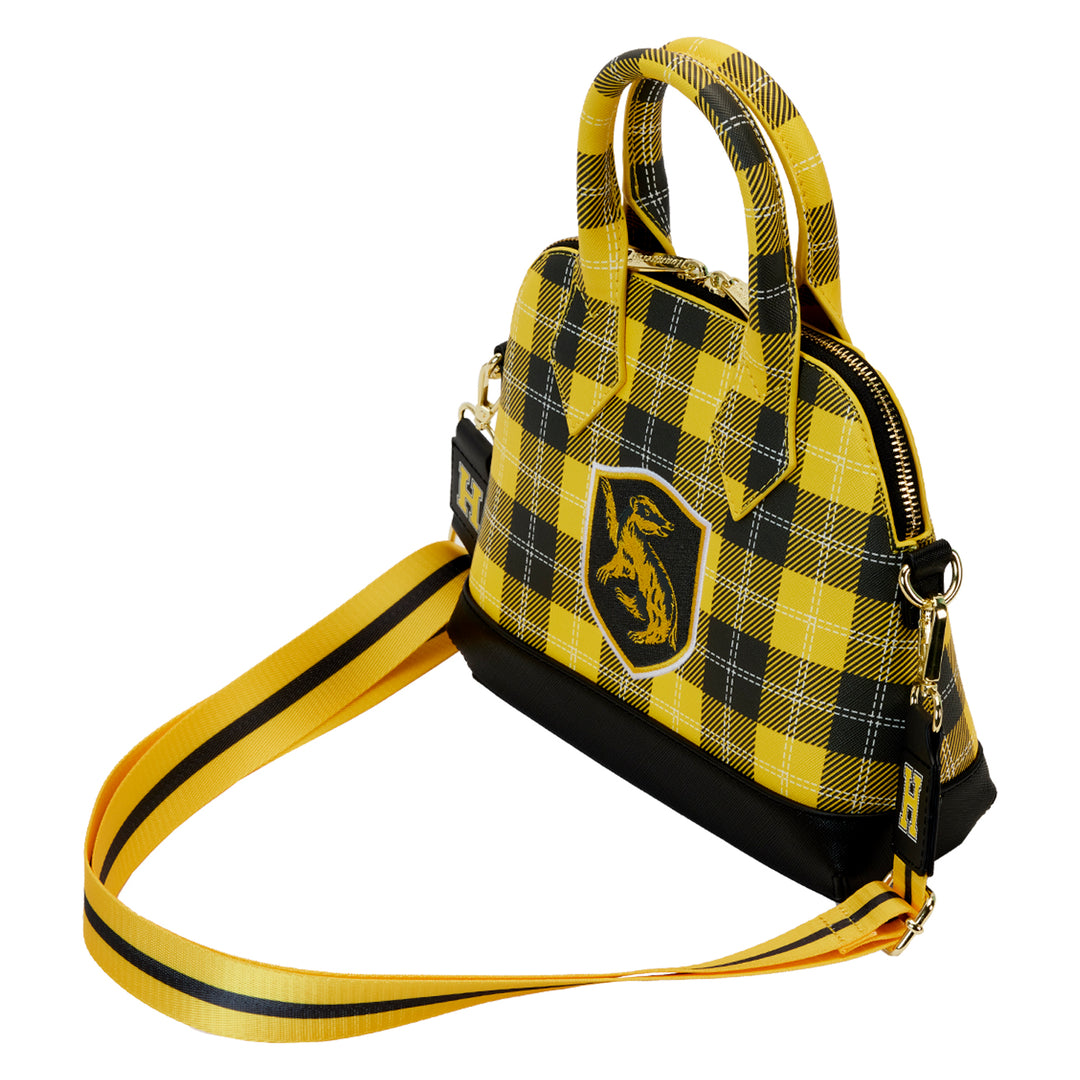 Harry Potter Varsity Hufflepuff Plaid Crossbody