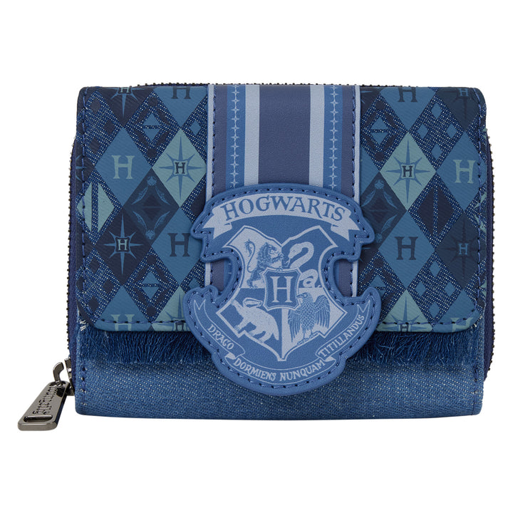 Loungefly Harry Potter Hogwarts Denim Tri-fold Wallet
