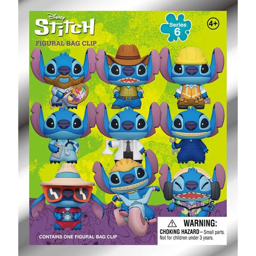 Disney Lilo and Stitch Series 6 3D Foam Bag Clip