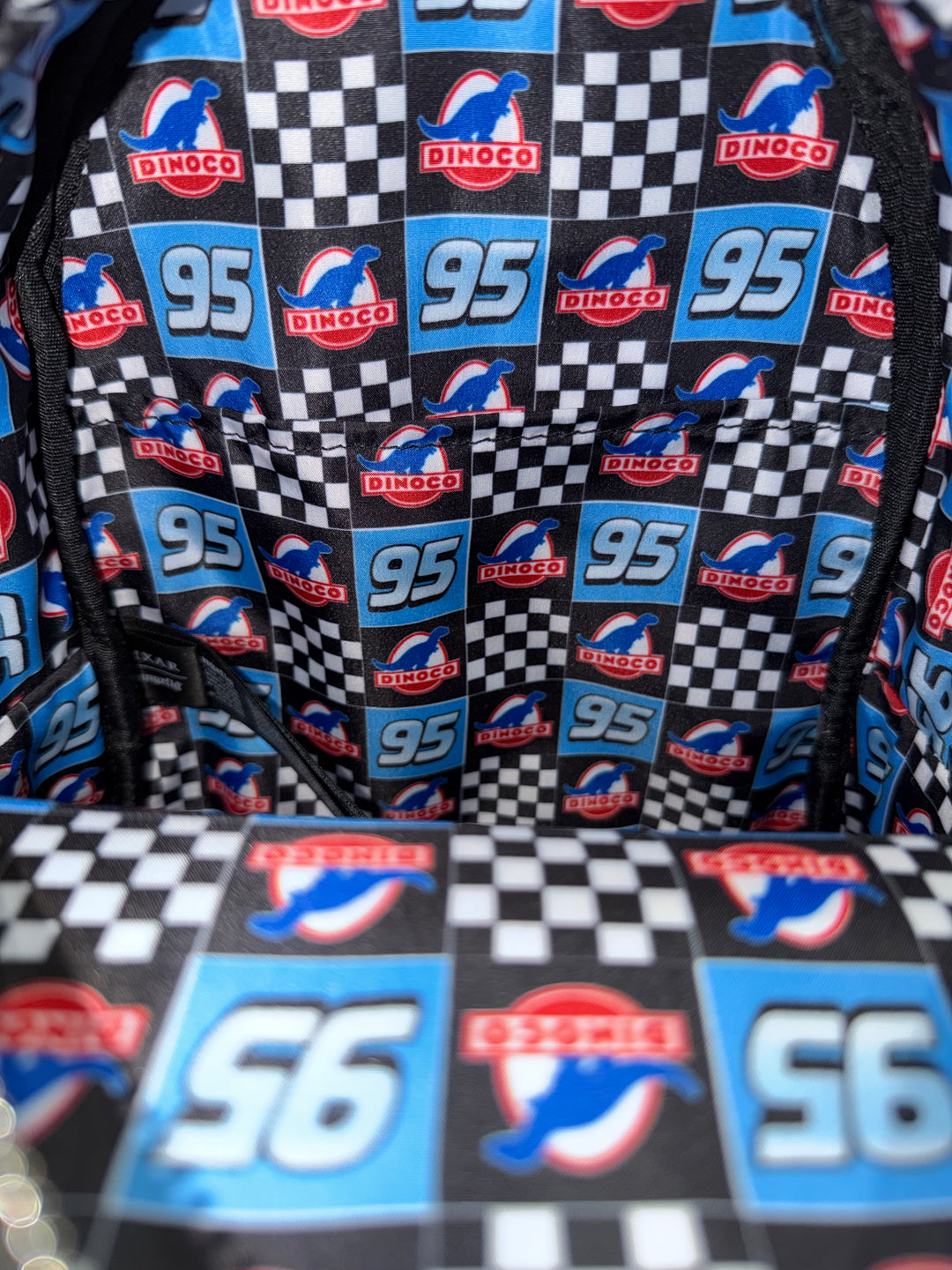 Grotto Treasures Exclusive - Loungefly Disney Pixar Cars Metallic Dinoco Lightning McQueen Cosplay Mini Backpack