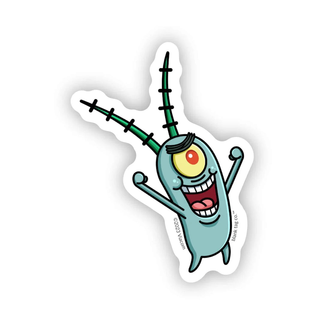 The SpongeBob Squarepants Plankton Waterproof Sticker