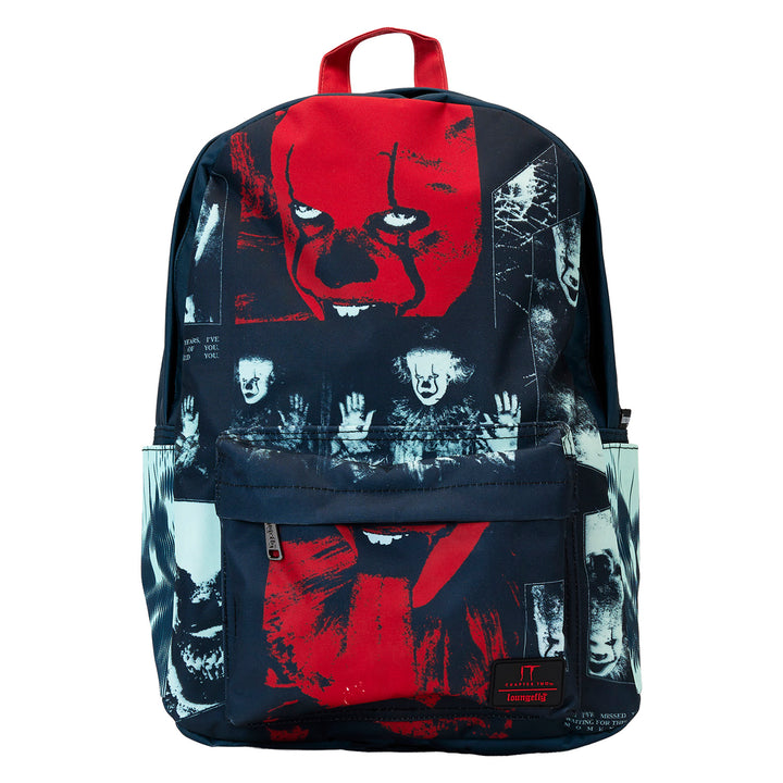 Loungefly Warner Bros IT Pennywise I Heart Horror Full-Size Nylon Backpack